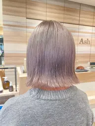 【ブリーチ＋全体カラー＋トリートメント（カット無し）】