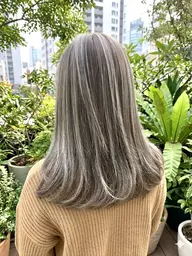 〔立体感◎🌿スペシャルハイライト🌿〕メンテナンスカット&ブリーチハイライト&ワンカラー&ナノスチームトリートメント