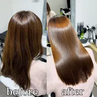 【早い者勝ち🌸残り5名】3月のみ限定1日1名様まで♪髪質相談+髪質改善縮毛矯正+トリートメント+前髪、枝毛カット✨