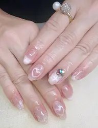 【ジェル初回オフ無料】90分·デザイン，ベース色は2色まで(持ち込み可)(目安両手3本まで)  痛いネイル不可