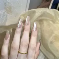 チップ長さ出しマグネットワンカラー、ドット10本🧲ソフトジェルオフ無料¥12800