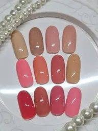 ☆オフなし艶やかワンカラーネイル