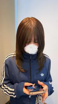 ブリーチ無しワンカラー🫧