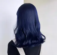 💧色落ちを楽しみたい方へ💧【ネイビーカラー限定】カット+ケアブリーチ+ネイビーカラー+トリートメント