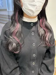 ✨💎イヤリングカラー💎✨イヤリング(ケアブリーチ)+カラー(全体)+艶トリートメント💍💗