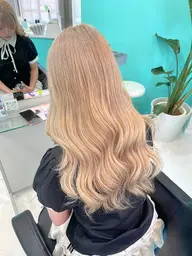 【人気No.2】🌸春はブリーチカラーで明るく🌸✨ブリーチダブルカラー＋ケア処理トリートメント✨ロング料金なし