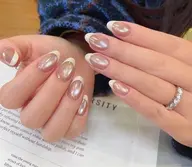 マグネット +フレンチネイル💅