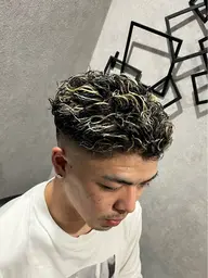 カット＋メッシュ＋トリートメント【#池袋#メンズ#パーマ#理容室#美容室#メッシュ#カラー#フェード】