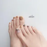 ❤️フット❤️親指アート(甘皮処理・オフ込・フットバス付き)