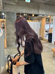 【🍇これからの季節に大人気🍇】透明感たっぷりラベンダーカラー💜➕ウルツヤ髪質改善トリートメント💕💕