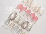 ハンド🐻‍❄️ウル艶ニュアンス定額アートドライケアオフ込み🐻‍❄️