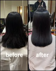 ✨美髪矯正+カット+高濃度内部補修トリートメント(ブリーチ毛もご相談OK)設定上3時間ですが4時間いただいております。