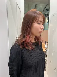 【💇🏼♀️カット+イヤリングカラー🖤】⌇ケアブリーチに変更◎