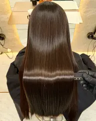 🔴リピート多数【小顔カット】✕【地毛のような縮毛矯正ストレートパーマ】✕【N.フルカラー】xケアプロトリートメント】