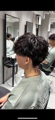 【動き強め⚡️】メンズカット＋ツイストスパイラルパーマ ¥15,000→¥8,500