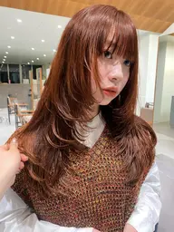 🤍【期間限定】🤍レイヤーカット+透明感カラー+トリートメント