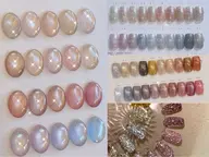 ワンカラー🩵【フィルインオフ・ケア込】お爪を痛めないパラジェル使用⭐︎マグネットジェルも選んで頂けます♪