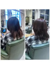 (人気メニュー🎶)カット＋髪質改善カラー