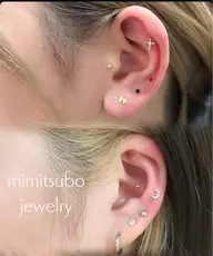 🎀耳ツボジュエリーのみ🎀12粒 ✨お好きなパーツ4種♪他8種はストーンなどシンプルパーツ✨