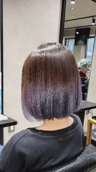 新規！！酸熱トリートメント＋縮毛矯正＋カット +ダメージレスカラー