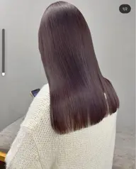 カット + 髪質改善ストレート + トリートメント　　　ロング料金+ ¥550​〜​¥1650