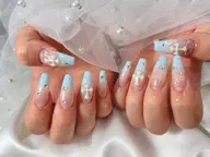 【チップ】長さだし🌸持ち込みデザイン✨　パーツ付け放題　180分　アート(4本~7本)