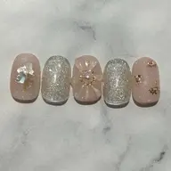 ぷっくりお花🌸ネイル 【オフなし】