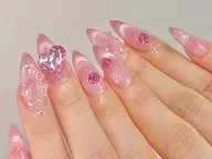 🎀チークマグネットフレンチxパーツ/ストーン放題🌟コスパ最高！