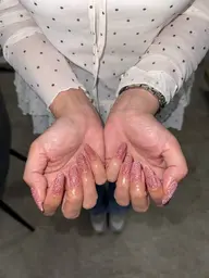 オフ➕フラッシュネイル
