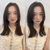 前髪カット＋透明感カラー（ブリーチ毛対応不可）