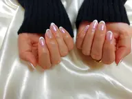 うる艶ワンカラー×フレンチネイル🍑オフなし