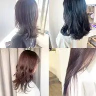 ケアカラーでダメージを軽減しながら艶髪カラー❤️