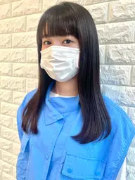 【 低ダメージで自然に🍃 】似合わせカット＋酸性ストレート＋シルクトリートメント