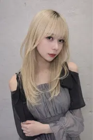 🇰🇷ミニモ学割🇰🇷トレンドレイヤーカット+ケアブリーチ使用韓国ハイトーンカラー+オリジナルトリートメント🇰🇷