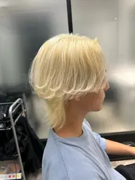 メンズカット&抜きっぱなしブロンド