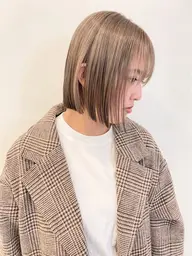 ボブカット＋«ブリーチなし»ワンカラー
