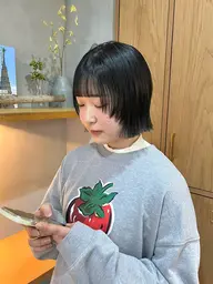 小顔垢抜けボブカット✨