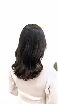 就活実習にも🫧黒髪応援カラー＋カット