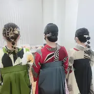 卒業式ヘアセット袴着付け✨✨✨(メイク追加＋¥4400)🌈