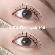 【モチ抜群◎】オフあり🙆🏻LEDフラットラッシュ100本💛ご新規様 ¥5500/再来様 ¥6830