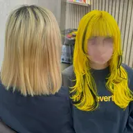 【ブリーチあり🦄エクステ付け放題☀️】ブリーチカラー＋最高級人毛シールエクステ60枚まで付け放題❤️‍🔥