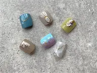 【お得なサンプルコース】オフ込み♡ ☆親指以外はワンカラーになります。丁寧なケア・ホットタオル付き♪マグネット+¥500