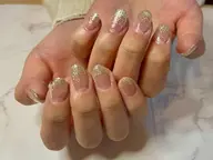 【オフなし】ラメグラデーションネイル