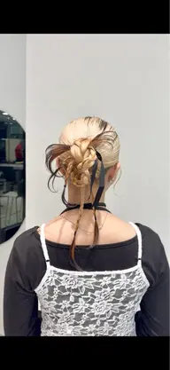 【一癖アレンジ🥀🦋】個性派ヘアアレンジ(タイト、カチモリ、リボン)