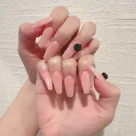 🎀チップ長さだしワンカラ–/ラメグラデ/+2個パーツ無料/2本埋め尽くし（トレーニングメニュー、10日以内直し無料）