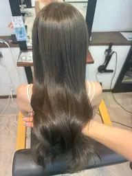 🩵黒髪卒業🩵ダブルカラー(1回)➕透明感カラー➕トリートメント