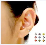 耳つぼジュエリー両耳6粒(片耳3粒)追加可能