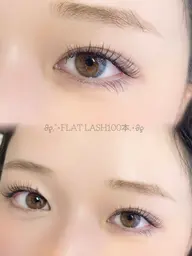 【4月限定】フラットラッシュ100本👀オフは＋550円になります！【付け足し不可🙅‍♀️】