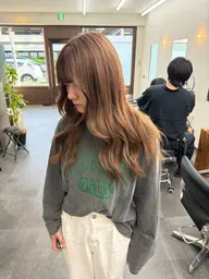 【ロング料金なし】ケアブリーチ+カラー