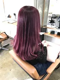 💖人気のピンクカラー💖フュージョニスト暖色カラー➕似合わせカット➕マスクTR💎ピンクラベンダーパープルレッド韓国風